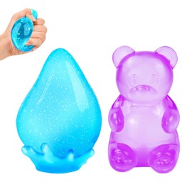 Sugar Fidget Toys, Sugar Ball Fidget Set, Stress Relief Toys for Kids Adults, Sensory Squishy Toys for Portable Desk Decor for Office School