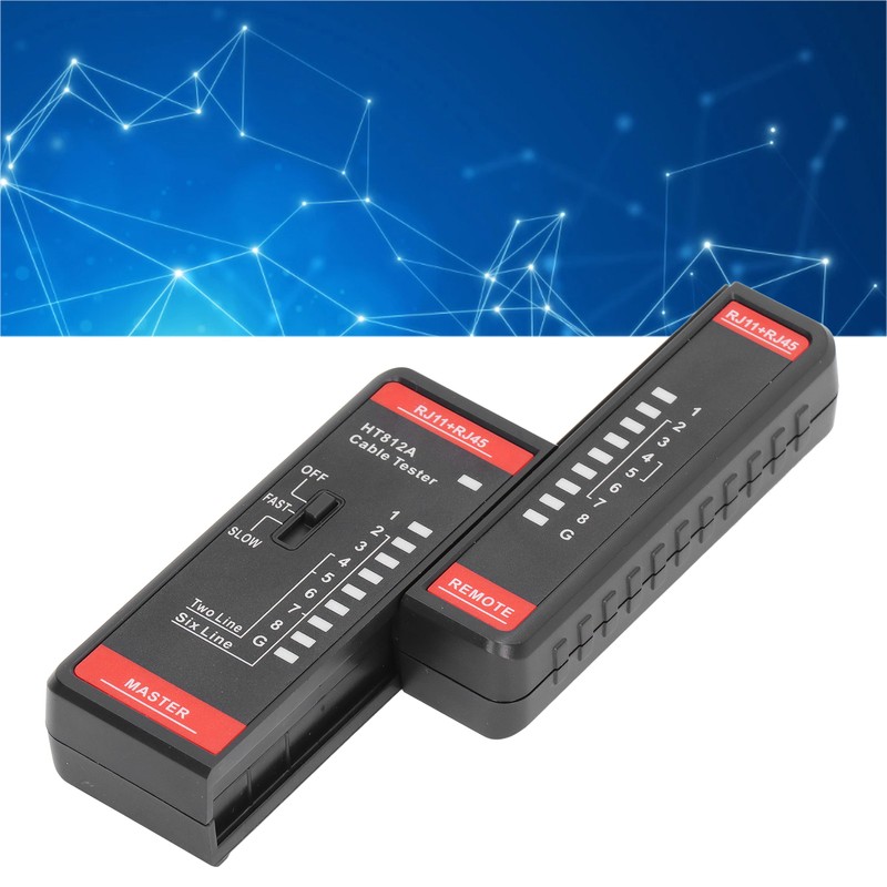 Network Cable Tester RJ11 RJ45 Phone Line Wire Test Tool