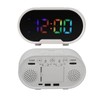 Digital Clock LED Alarm Big Digits Color Display Dimmable Adjustable