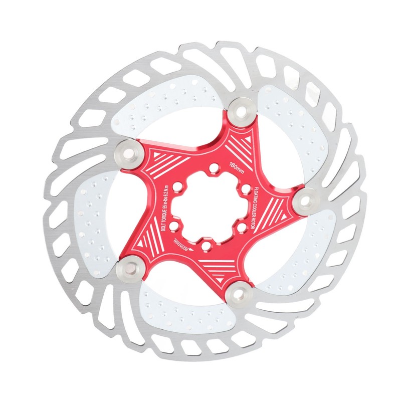 Stainless Steel Bike Cycling Disc Brake Cooling Floating Rotor (180mm)