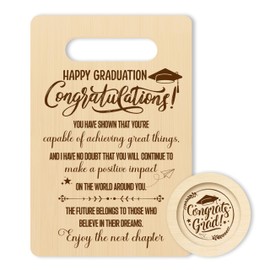 Gifts For Women, Happy Graduation Cutting Board With Coaster Set, Congratulations Gifts For Graduates, Graduation Party Christmas Kitchen Supplies -02