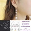 Comfort Safety Non-Allergenic Plastic Earring Hooks, Ear Wire Anti Allergy
