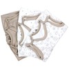 TupTam Baby Girls' Romper with Foot, Pack of 3, Hedgehog