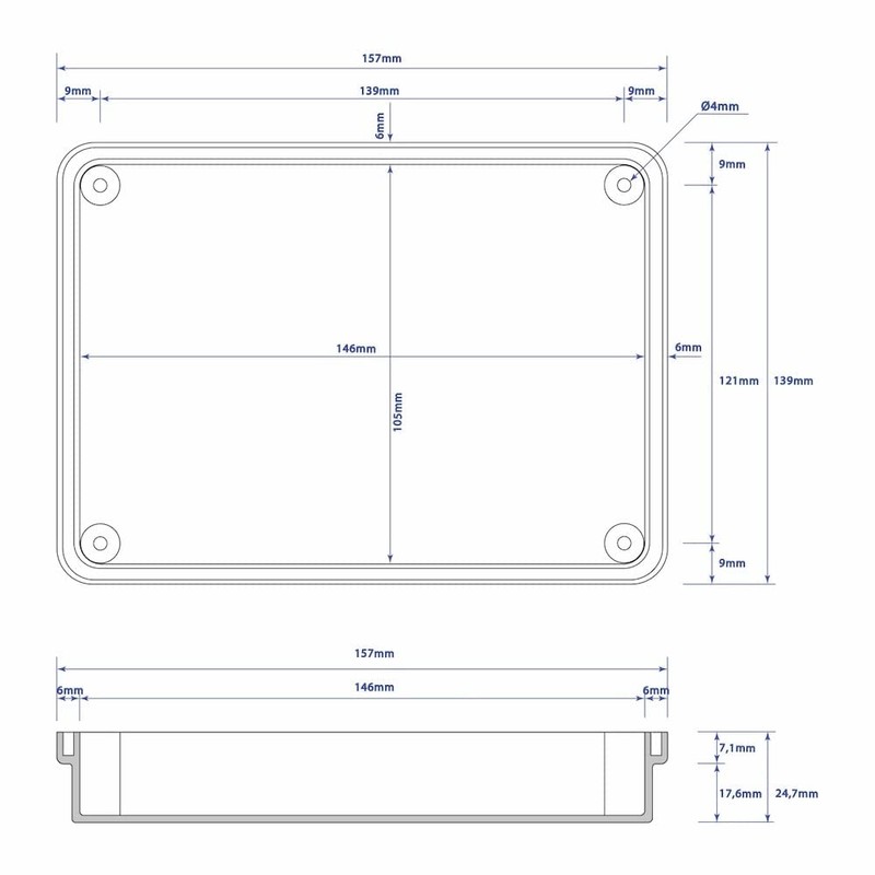 Junction Box ABS Housing 155 x 115 x 75 mm