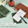 OSDUE Waterproof Paper Pocket Notebook 5 Pack (with a pen),