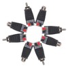 IWOWHERO 8pcs Connector Adapter Plug Durable Audio Jack for Speaker