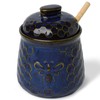 Ceramic Honey Jar with Dipper and Lid 10oz, Honey Pot