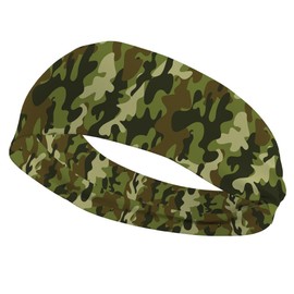 BBTDIN Camouflage Turban Camo Headband Camouflage Wide Hair band Camo Headwear BW41 (Camo-C)