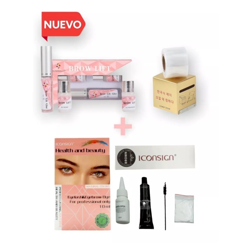 Iconsign Planchado De Cejas + Papel Osmótico + Pigmento Tinta