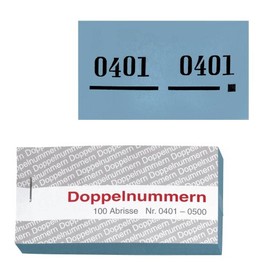 WOLF & APPENZELLER 750057 Doppelnummern blau 01-500