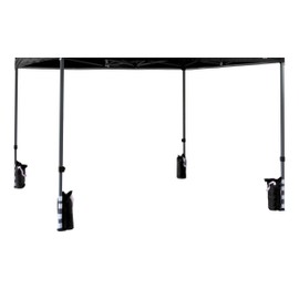 Bulhawk® SET OF 4 HEAVY DUTY POP UP GAZEBO LEG SUPPORTS FOOT WEIGHTS SAND BAGS (Black)