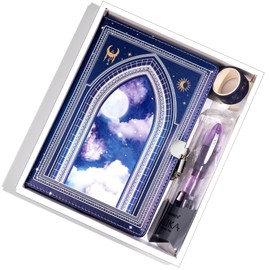 MINICAGIE Diary with Lock and 2 Keys for Girls Ages 8-12 Journal with Lock Diary with Pen Cute Birthday Gifts Stuff for Teen Tween Girls Women, Purple