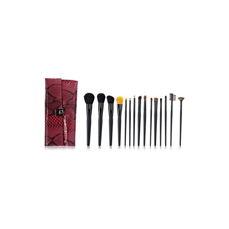 Crown Brush 15 piezas Pro con estuche de diseño, color