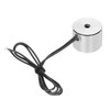 uxcell DC24V 4KG Lift Holding Electromagnet Sucking Disc Electric Lifting