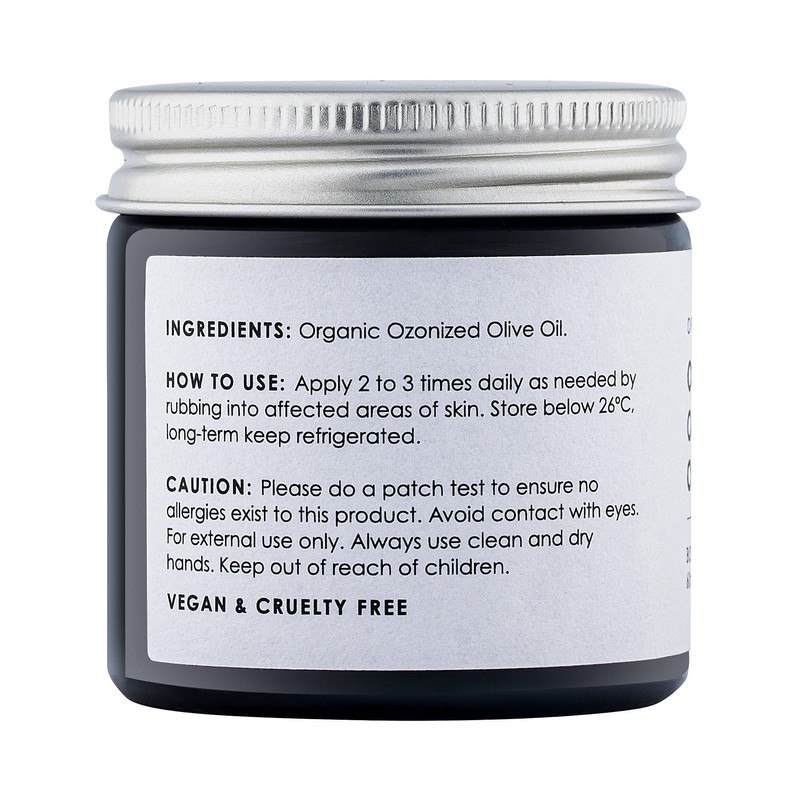 Ozonated Olive Oil - Body & Face, Organic 60ml -