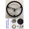 Grant Impala Chevelle Camaro Nova Black Chrome Spokes Steering Wheel