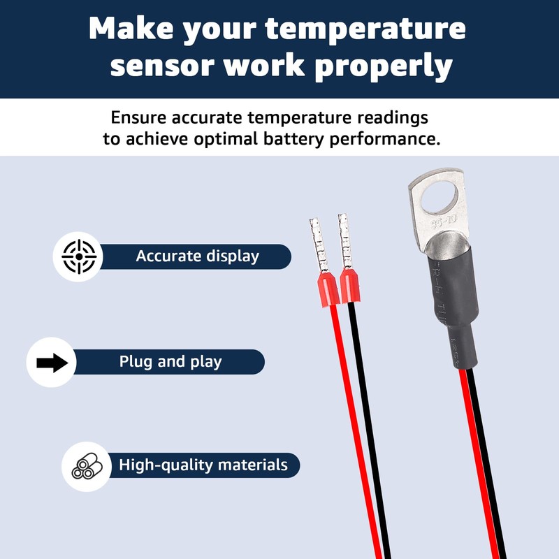 Temperature Sensor Replacement for Victron Energy - Compatible with Quattro
