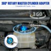 MR CARTOOL Automotive Brake Bleeder Kit 12PCS Master Cylinder Adapters