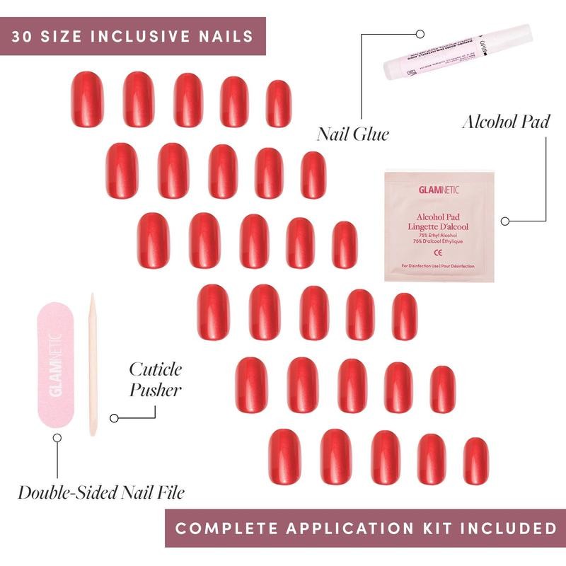 Glamnetic Short Round Press On Nail Collection - Nail Glue