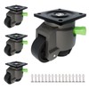 Leveling Casters Heavy Duty, 4-Pack with Tool-Free Ratchet, 2200 Lbs