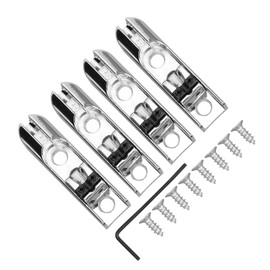 Bass Guitar Bridge,Electric Guitar Bridge,Guitar Split Bridge 3 Hole Adjustable Zinc Alloy Bridges for 4 String Bass Guitar Heavy Duty Zinc Saddles