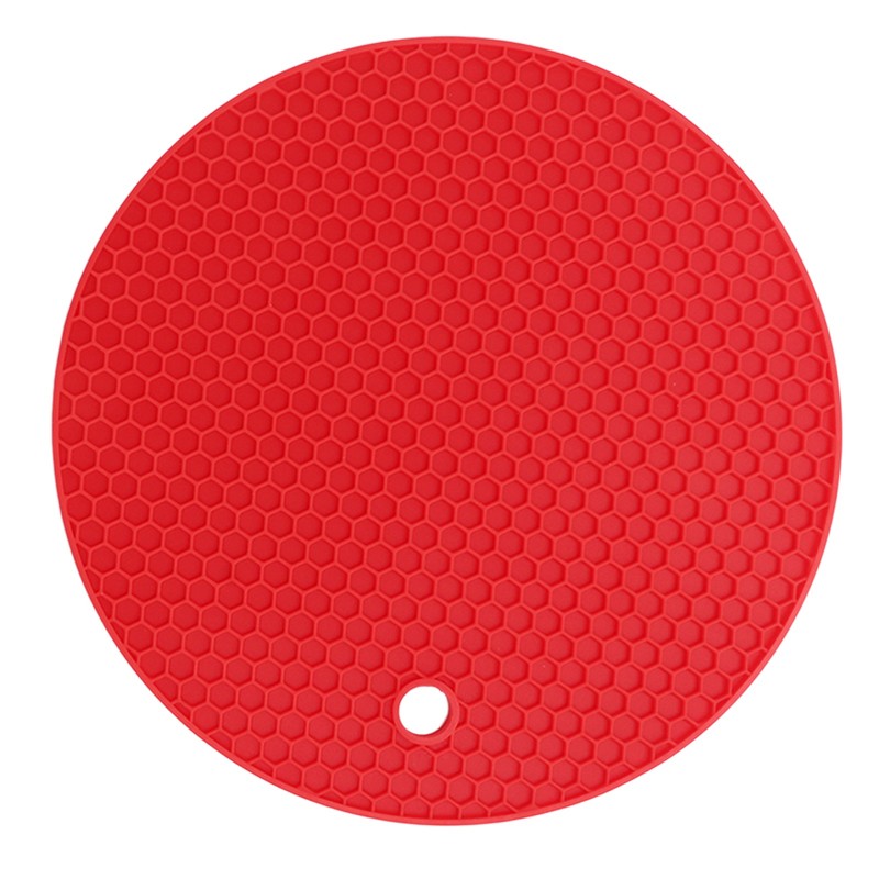 5Pcs Silicone Trivet Mat Square Round Honeycomb Hot Pad Non