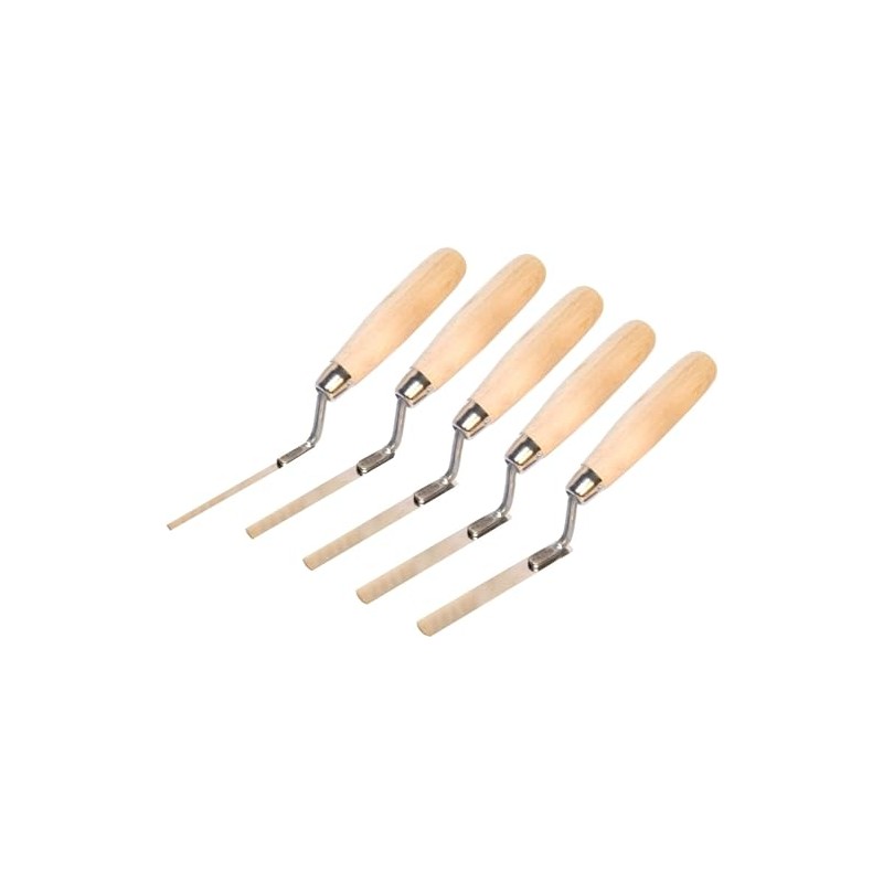 5 x Stainless Steel Finger Pointing Trowel Set 6 8