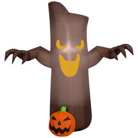 Gemmy Airblown Inflatable Tree w/JOL, 3.5 ft Tall, Multi