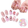 CareBears Character Care Bear, Nail Tip, Stickable and Removable, 3D,