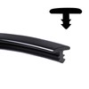 SBWLKJ 26FT T-Molding Black Trim Moulding 5/16"(8mm) Flexible Polyethylene Center