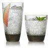 Libbey Classic Rocks and Tumbler Glasses Set of 16, Smoke