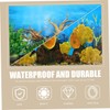 Sosoport Realistic Aquarium Fish Tank Background Decal River Bed Landscape