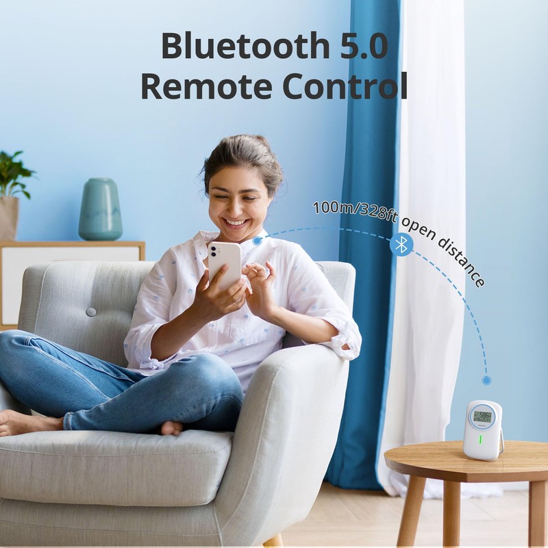 Inkbird IAM-T2 Air Quality Meter, CO2 Meter with LCD Screen,