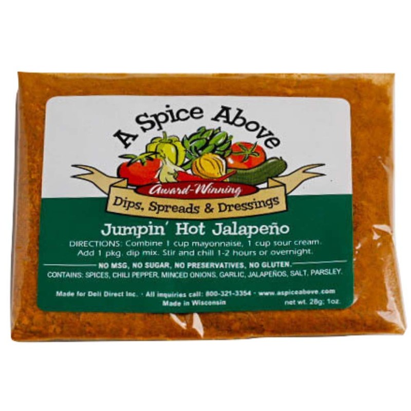 A Spice Above 8 Pack Variety of Dips, Gluten Free,