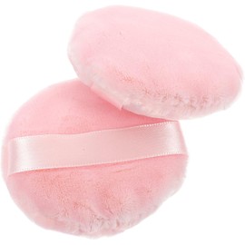 2 Piezas De Polvo Peluda Esponjas De Maquillaje Para Base De Maquillaje Aplicador De Polvo Rostro Borlas De Esponja Cosmética De Mujeres