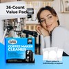 CleanCrown Coffee Maker Cleaner(36 Count), Cofee Maker Cleaner and Descaler,