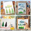 Mountain Stencils for Painting on Wood Burning Patterns Pine Tree