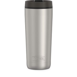 Guardian Collection by THERMOS Stainless Tumbler, 18 Ounce, Matte Steel/Espresso Black
