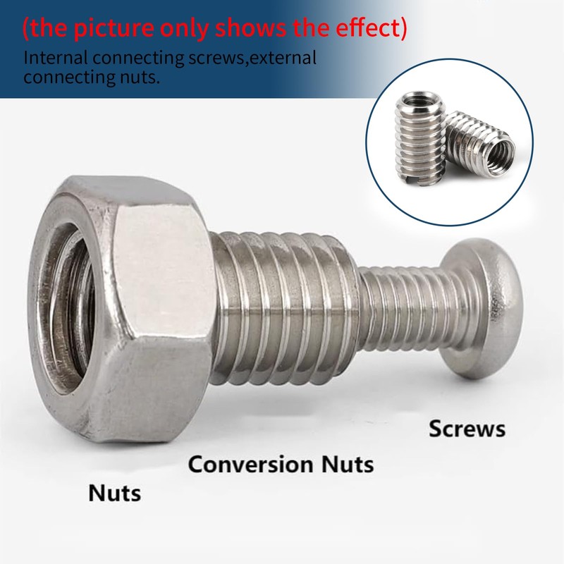 10pcs Thread Repair Insert, Self Tapping Thread Insert 10mm Female