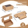 sourcing map 32Pcs Kraft Soap Boxes, 3.3" x 2.4" x