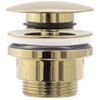 Rea Universal Click-Clack Gold Pop-Up Drain Fitting for Washbasins and