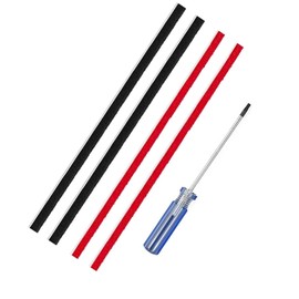 Fixbetter Pack of 4 Rolling Brush Plush Strips Replacement for Dyson V6, V7, V8, V10 Vacuum Cleaner, Roller Brush Accessories, Roller Brush Strips, Felt Strips with Screwdriver