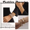 Cimenexe Bohemian Layered Finger Bracelet Minimal Slave Bracelet Gold Ring