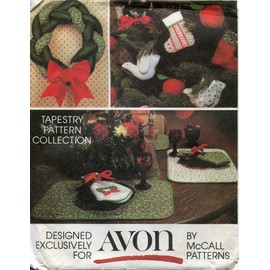 McCalls Pattern - Avon Tapestry Christmas Pattern Collection - Multiple Projects