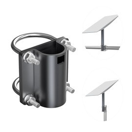 XTAR MT4 Mounting Kit for 34mm Starlink Antenna Dish,U Bolt Bracket Allows You to Secure The Dish to Any Rounded Pole