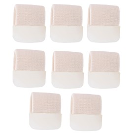 8pcs 2 Sizes Gel Toe Separators for Overlapping Toes, Non-Slip Elastic Toe Spacers Foot Corrector Tools for Men & Women (Skin Color)