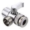 2 x 3-way shower valve, shower attachment for bath taps,