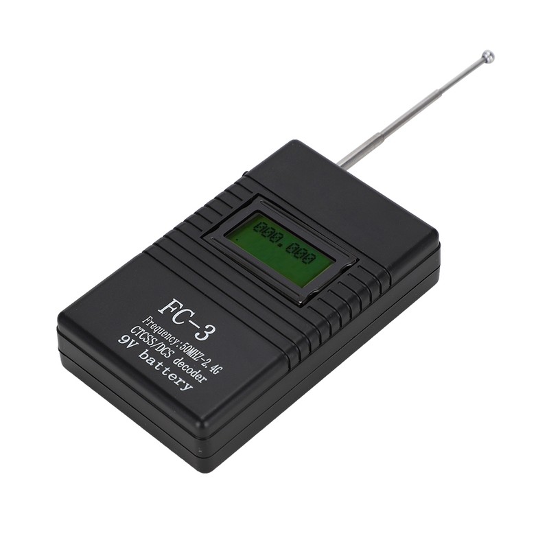 Portable Walkie Talkie RF Power Frequency Counter Meter Tester Decoder