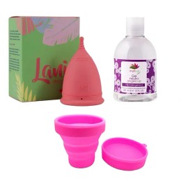 Copa Menstrual Lani  Vaso Esterilizador  Gel Gde 250 Ml.                                                                                              