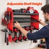 SucceBuy 3-Tier Power Tool Wall Organizer, 100 lb Carbon Steel
